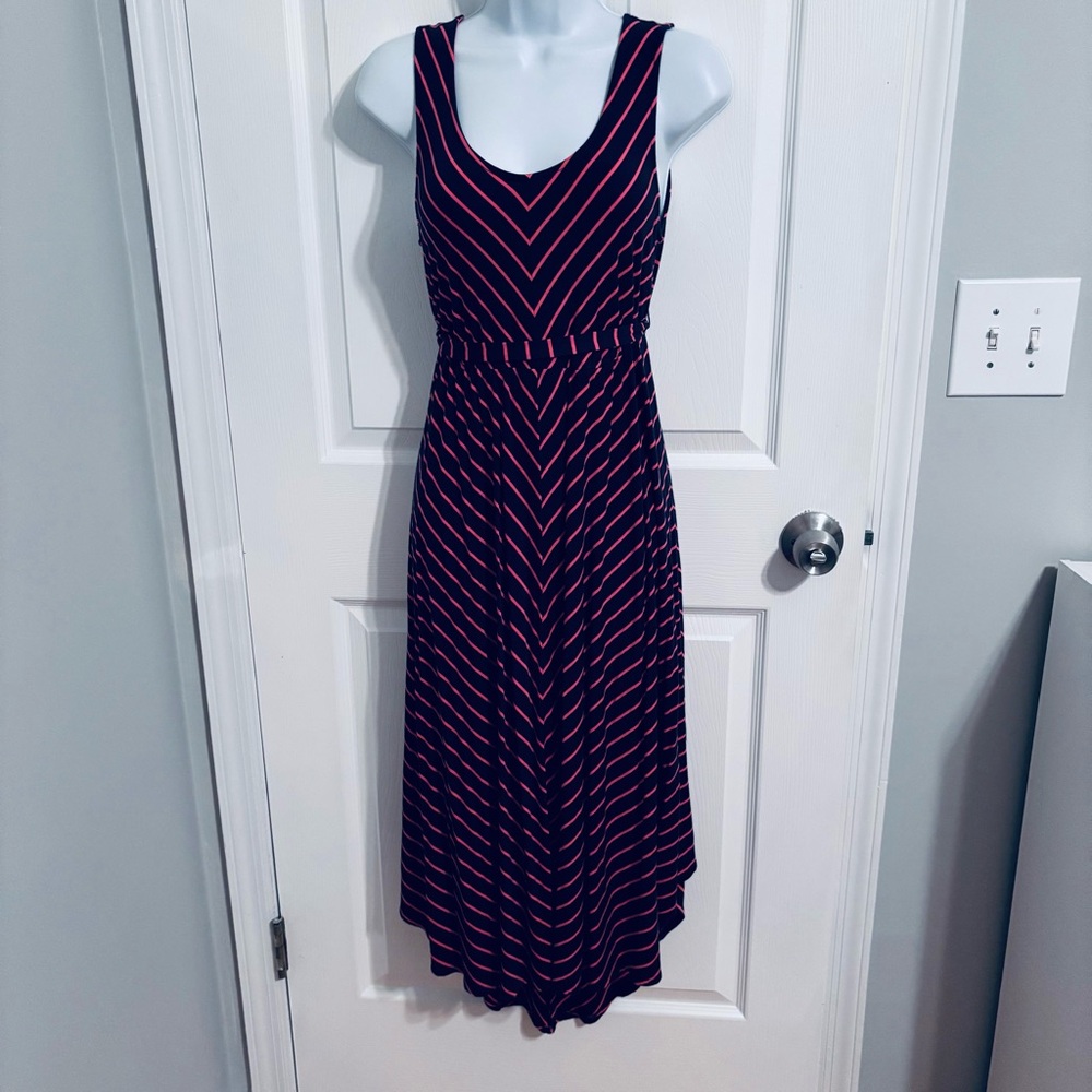 Striped maternity dress